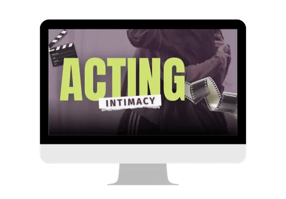 Acting Intimacy course on a desktop monitor